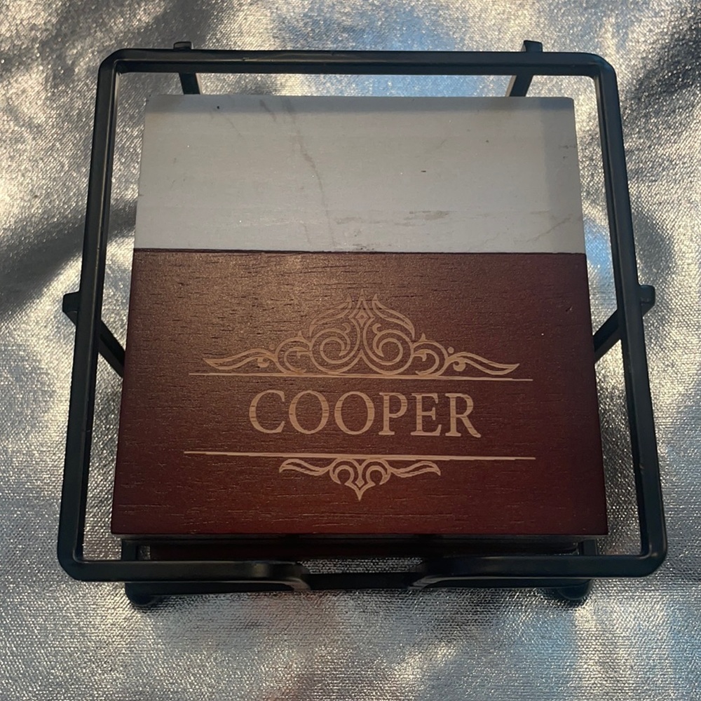 Cooper Wood Set of 4 coasters